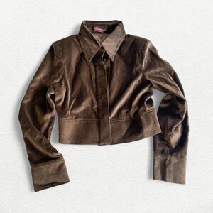 Wrong Generation The Cropped Jacket in Dusty Brown